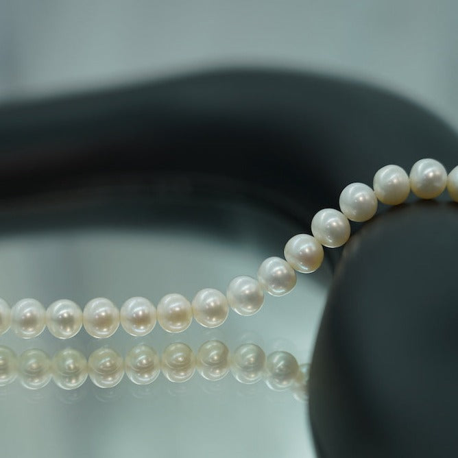 collar unisex de perla blanca marina