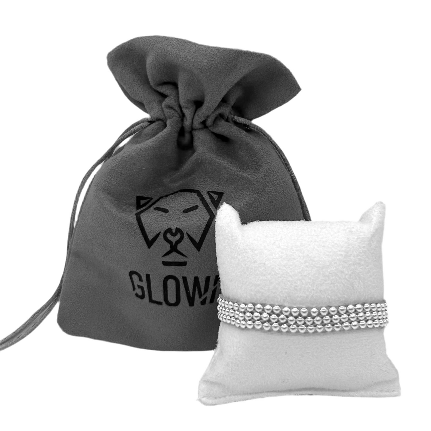 Pulsera tejido grueso de plata - Glowa