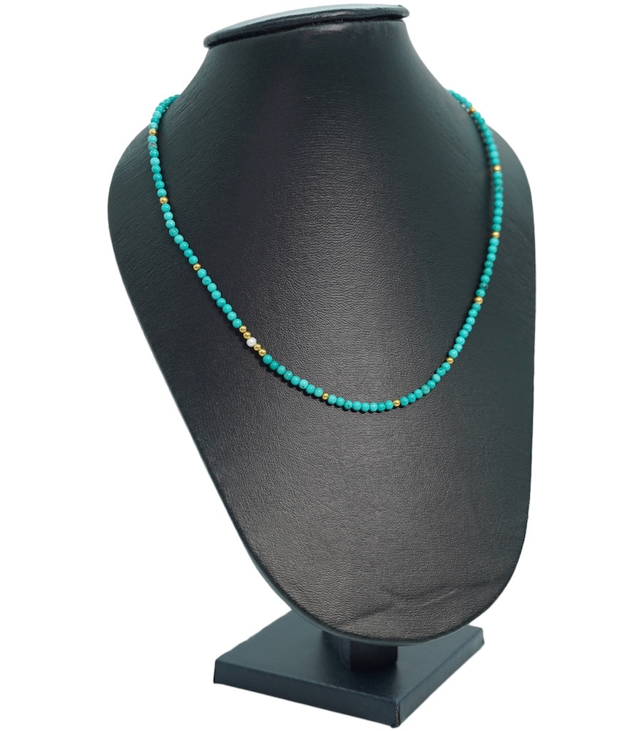 collares de cuarzo y baño de oro para mujer glowa