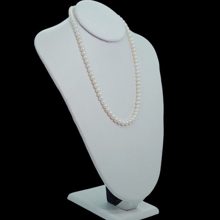 collar unisex de perla blanca marina glowa