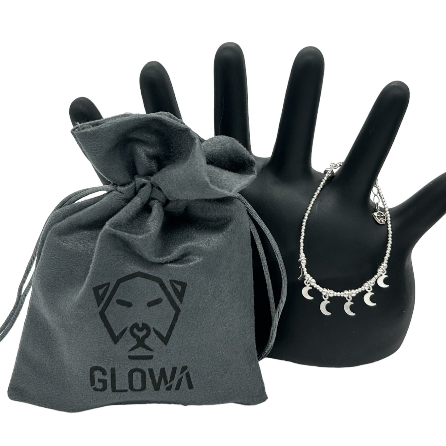 Pulsera 6 lunas de plata - Glowa
