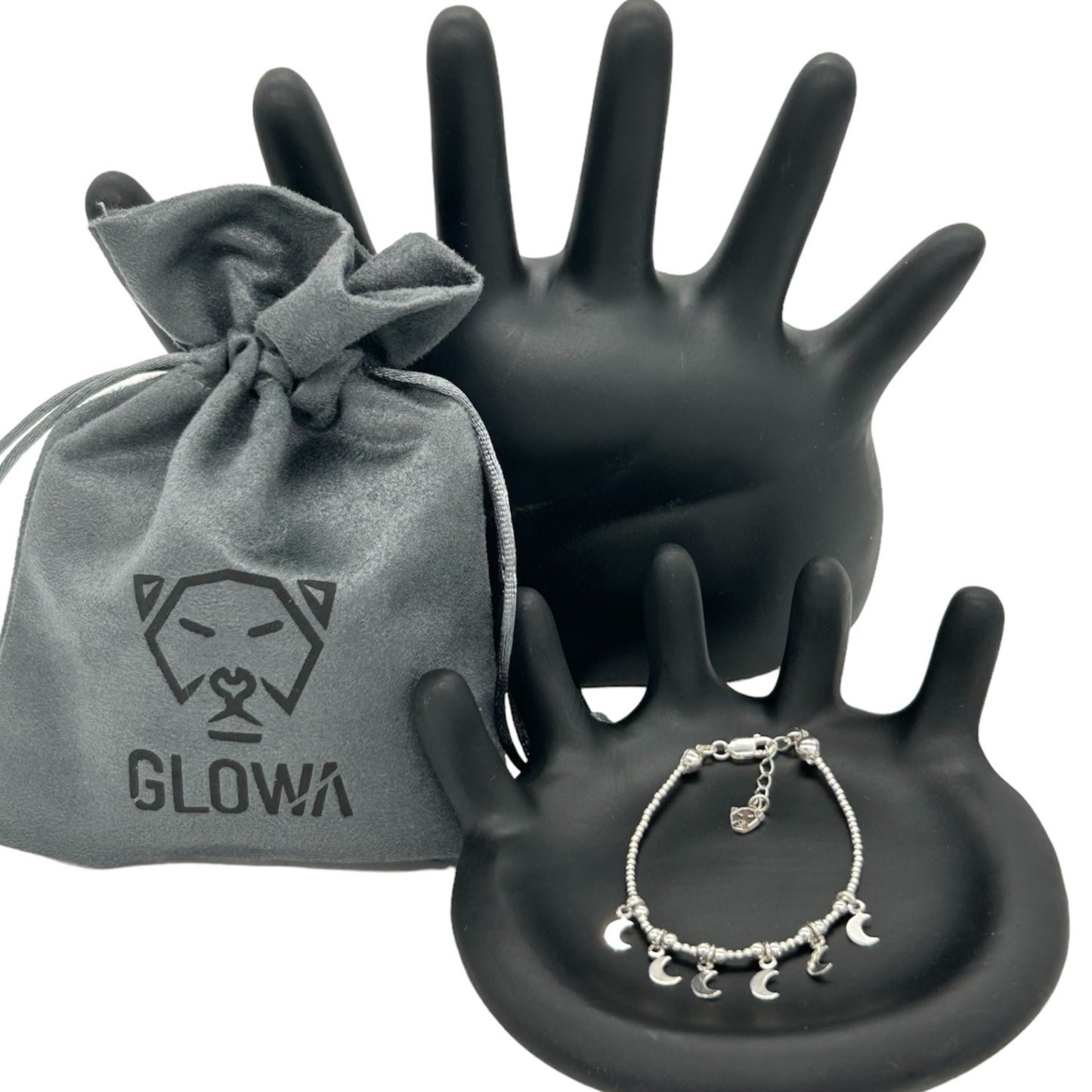 Pulsera 6 lunas de plata - Glowa