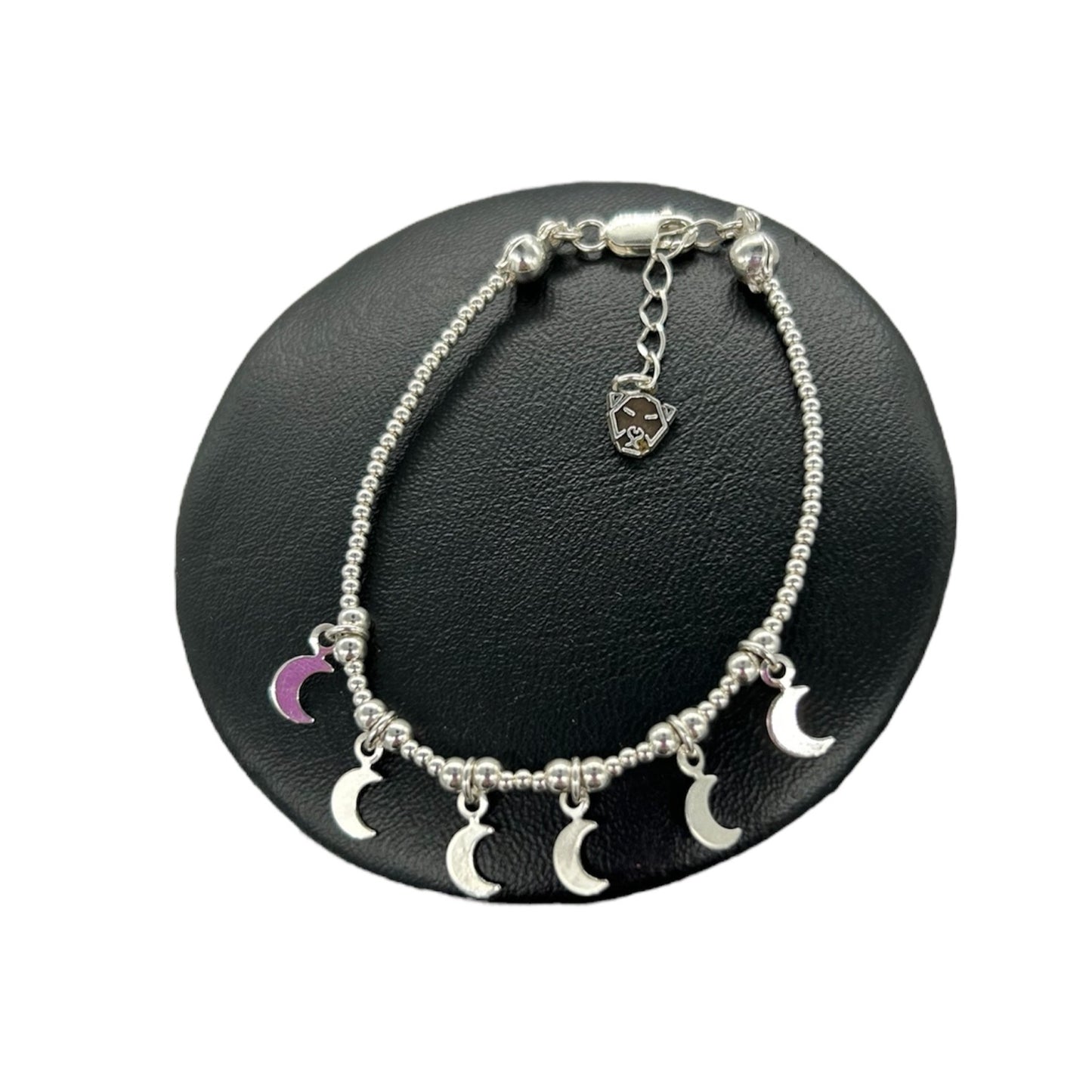 pulsera de plata luna para mujer glowa