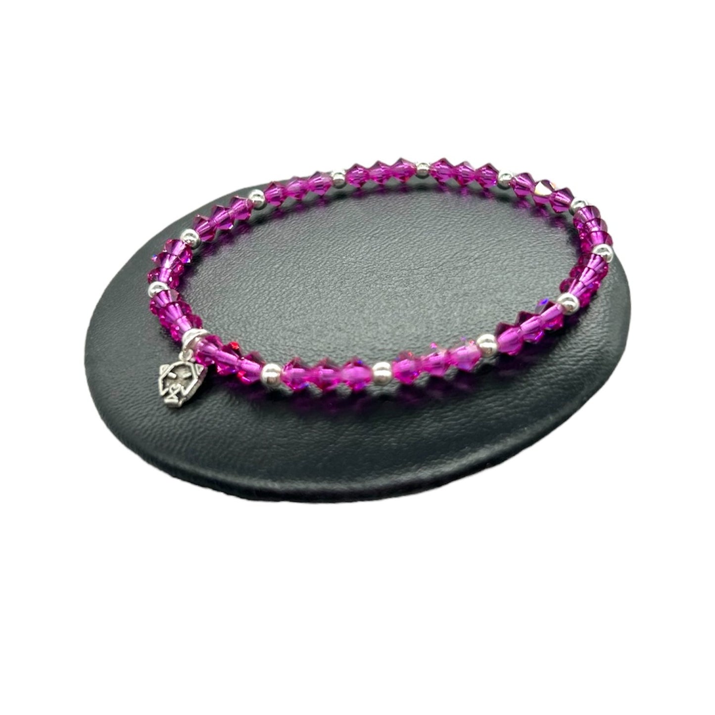 Pulsera cristal checo y plata - Glowa