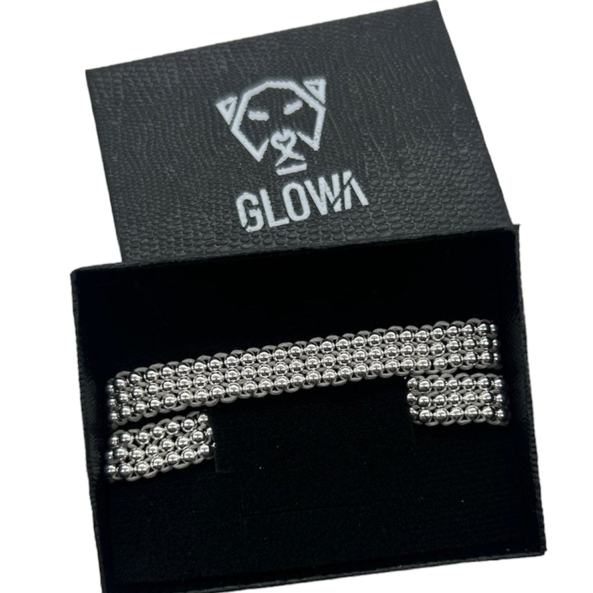 choker tejido en plata para mujer elegante glowa tendencia