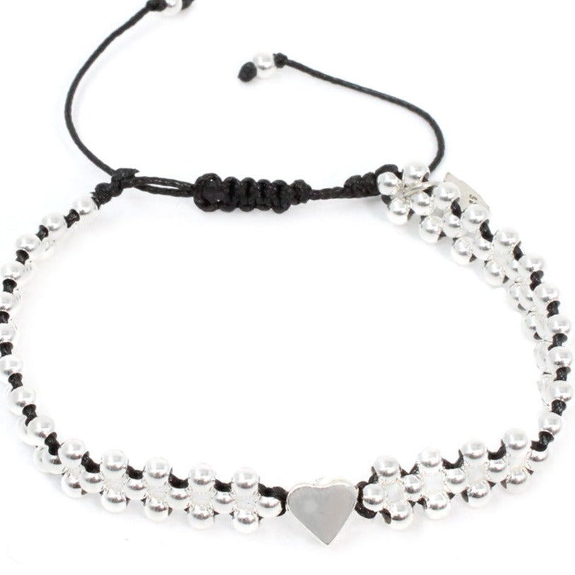 Pulsera Mini Corazón - Glowa ajustable mujer joya joyería esterlina