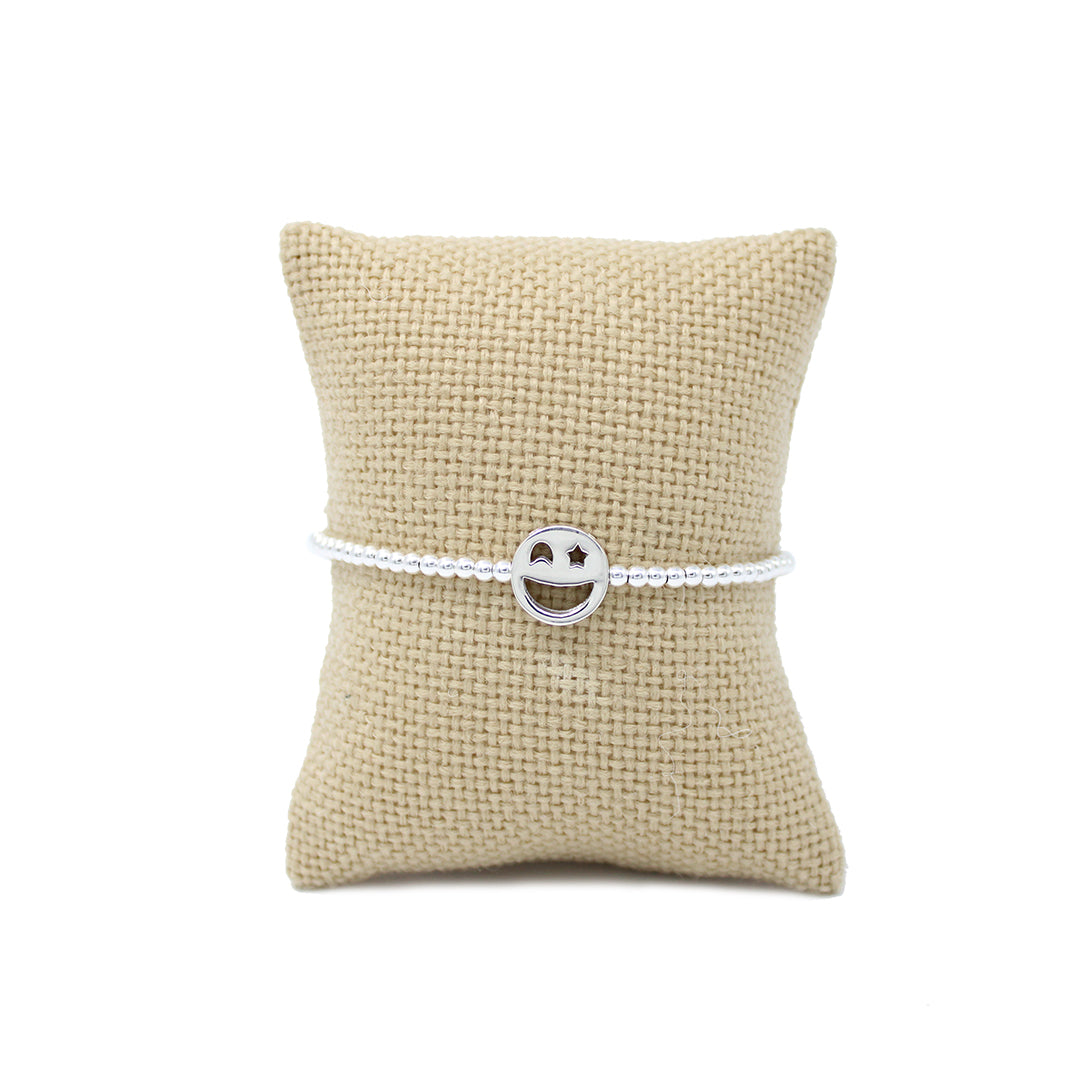 Pulsera Emoji fiesta de plata .925 unisex- Glowa ajustable esterlina .925