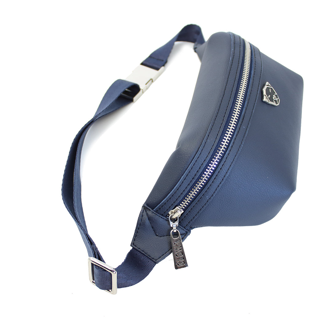 Piel de nopal Cangurera Riñonera Nophalli Azul para hombre y mujer casual elegante unisex - Glowa Nopal skin Fanny pack Nophalli Blue for men and women casual elegant unisex - Glowa