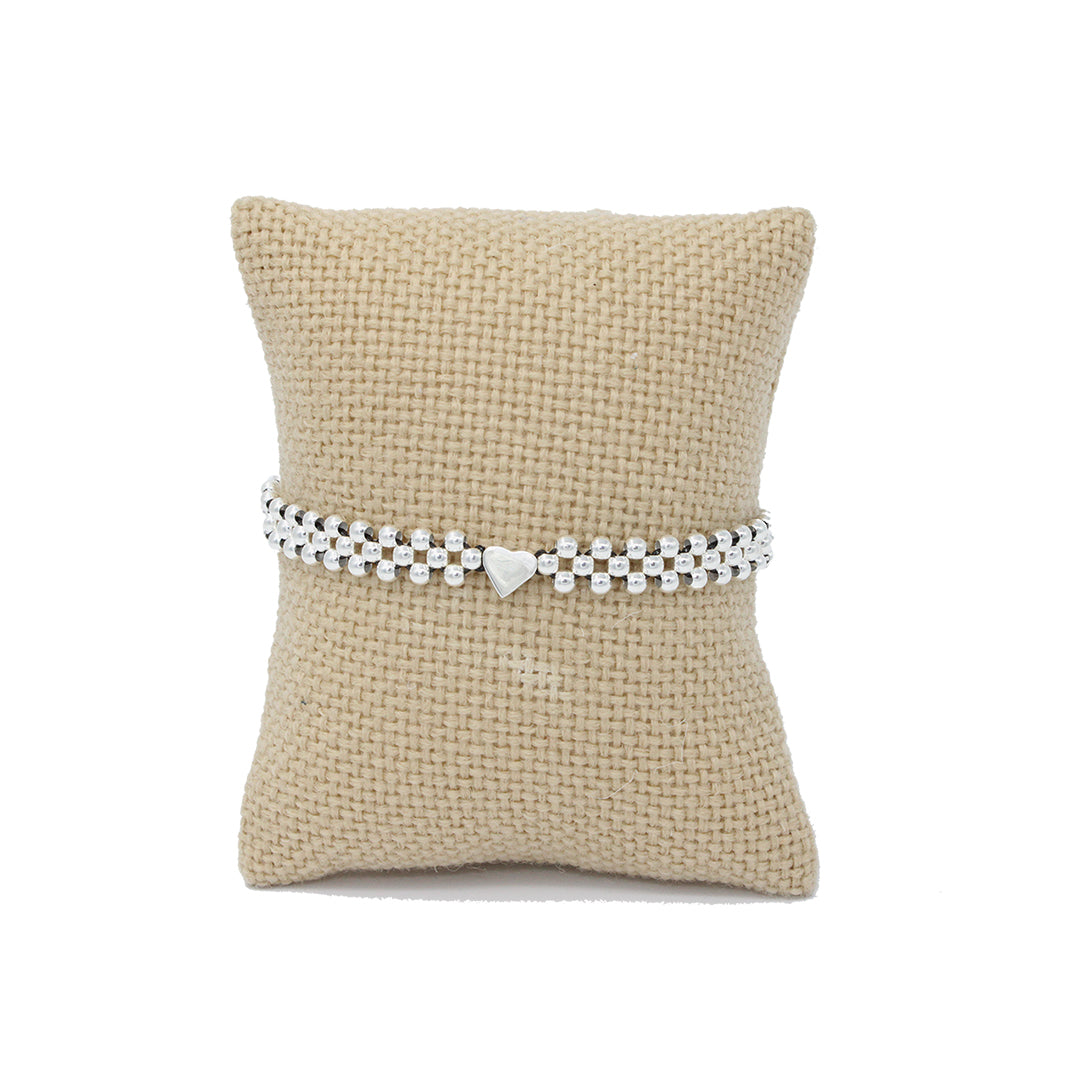 Pulsera Mini Corazón - Glowa ajustable mujer joya joyería esterlina