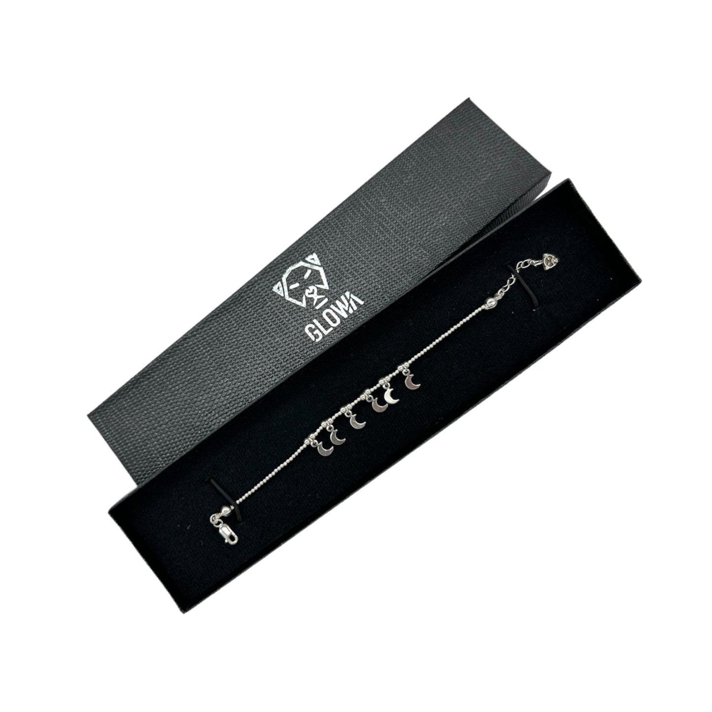 Pulsera 6 lunas de plata - Glowa