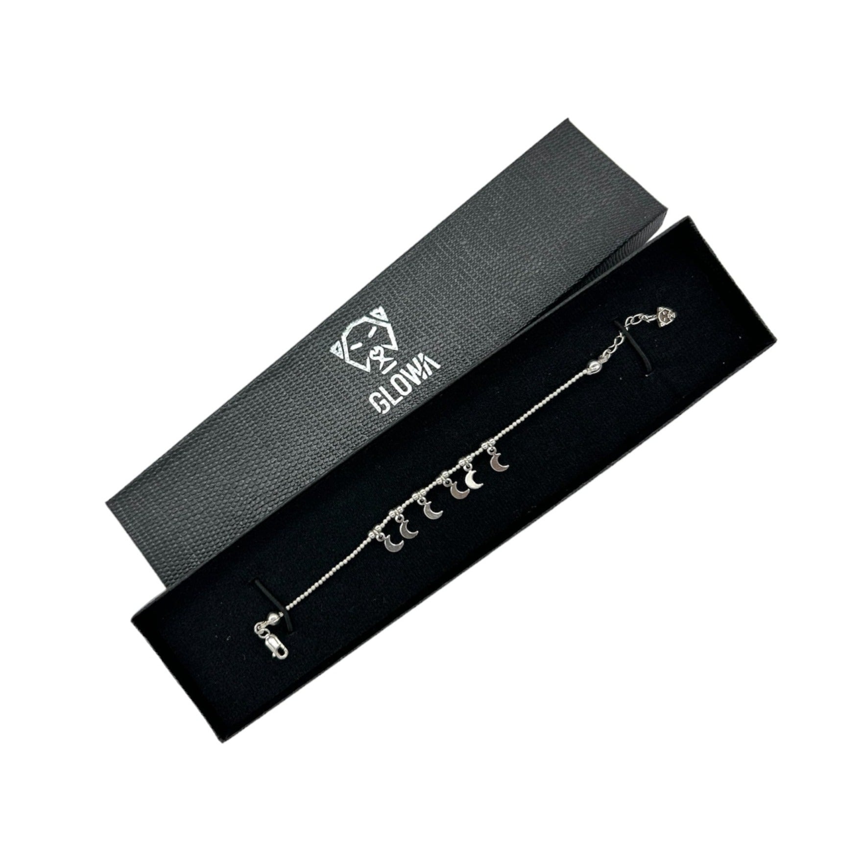 Pulsera 6 lunas de plata - Glowa