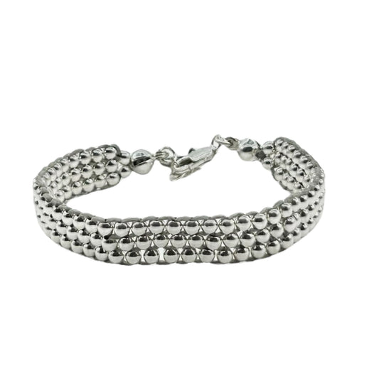 Pulsera tejido grueso de plata - Glowa