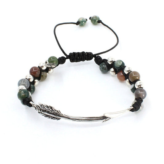 Pulsera de flecha - Glowa .925 esterlina ajustable hombre 