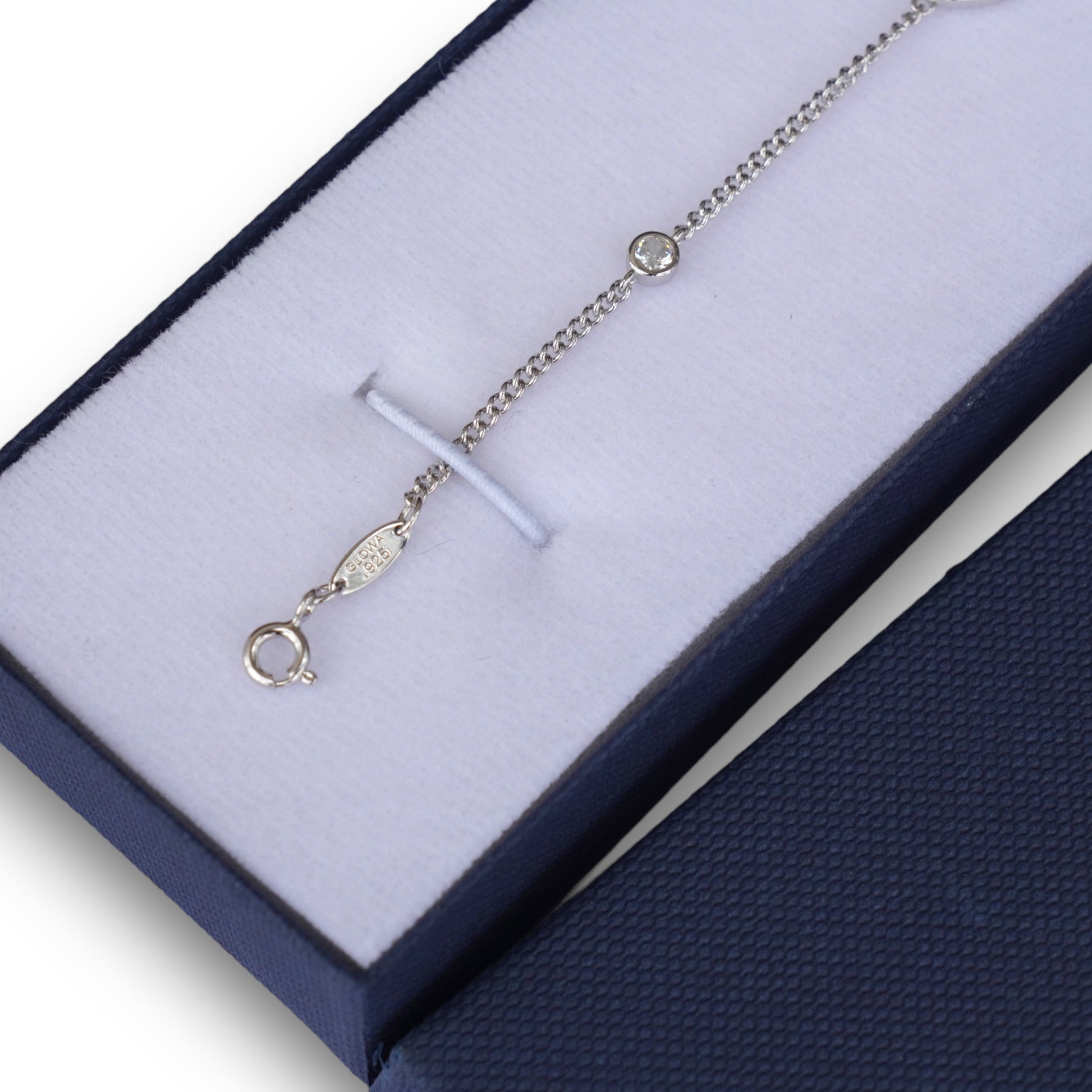 Pulsera baño de plata .925 esterlina rodio corazón mujer novia madre 